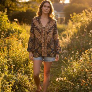 Free People peasant shirt